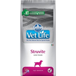 Корм VET LIFE Dog Struvite 2 kg/ для взрослых собак при МКБ струвит.типа