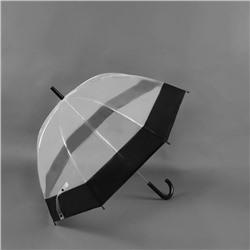 Зонт - трость механический «Кант», 8 спиц, R = 43 см, цвет чёрный