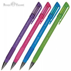 Ручка шариковая 0.5 мм "EasyWrite.SPECIAL" синяя (4 цвета корпуса) 20-0040 Bruno Visconti