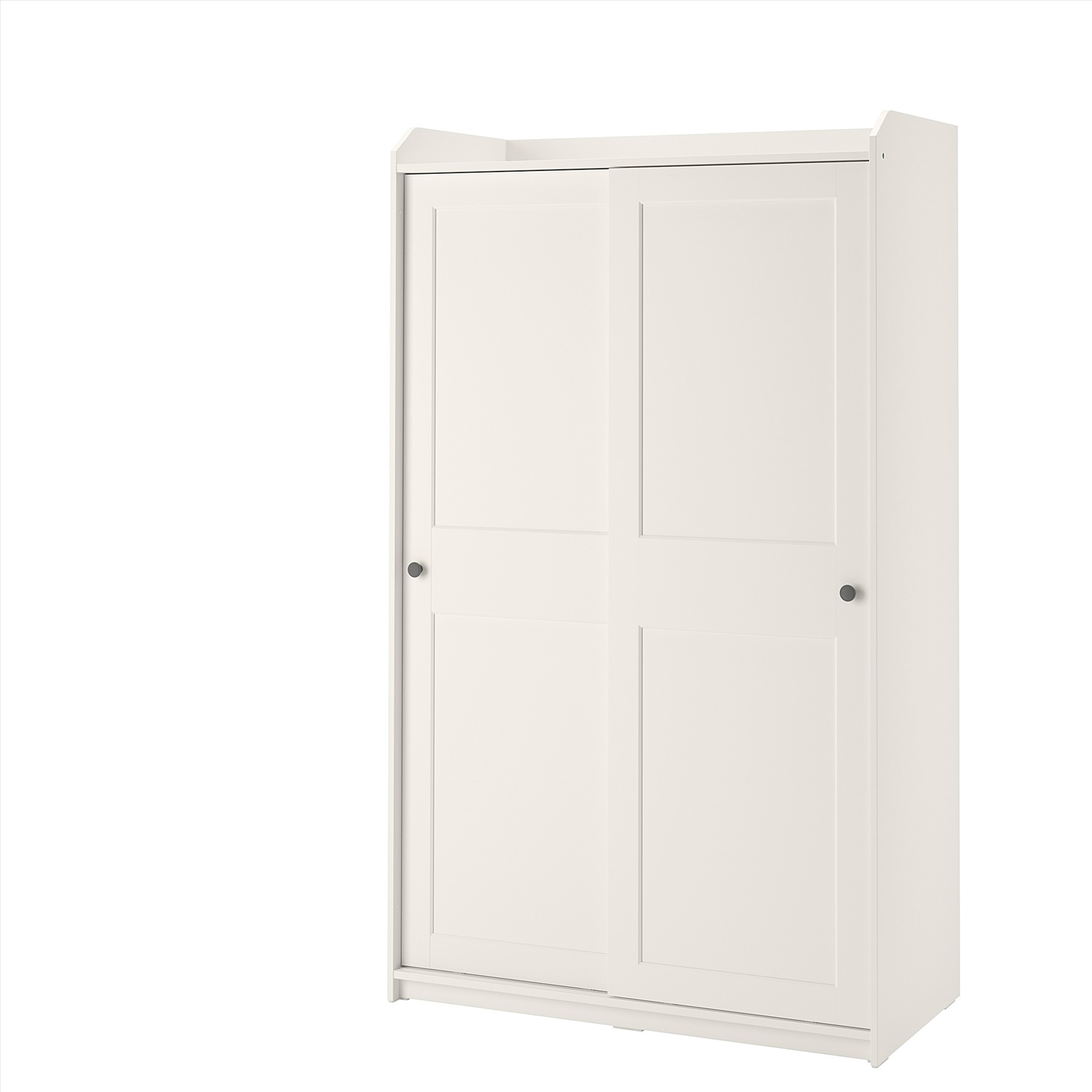 Хауга гардероб с раздвижными дверями белый118x55x199
