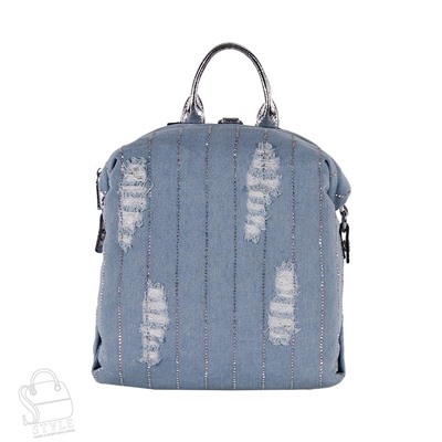 Рюкзак женский текстильный 591500-3 l.blue Velina Fabbiano /30