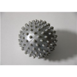 Мяч реабилитационный для сжимания с шипами серебристый МВ-10 оптом или мелким оптом