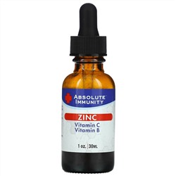 Absolute Nutrition, Immunity, Zinc with Vitamin C & Vitamin B, 1 oz (30 ml)