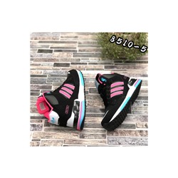 Женские кроссовки 8510-5 черно-розовые