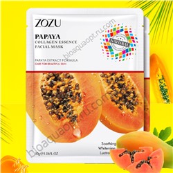 Zozu маска для лица коллаген + экстракт папайи, 30 гр.