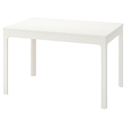 ЭКЕДАЛЕН, Раздвижной стол, белый, 120/180x80 см