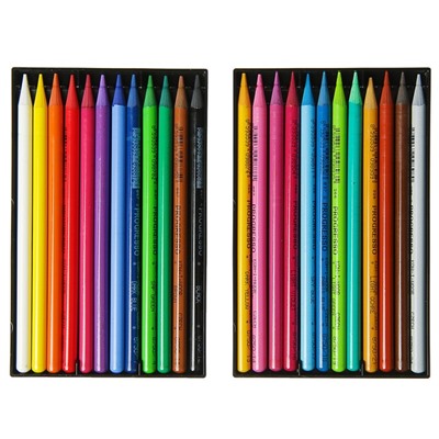 Карандаши художественные 24 цвета, Koh-I-Noor PROGRESSO 8758, цветные, цельнографитные, в картонной коробке