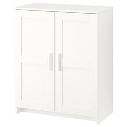 БРИМНЭС, Шкаф с дверями, белый, 78x95 см