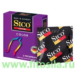 Презервативы Sico COLOR Цветные ароматизированные (3 шт.)