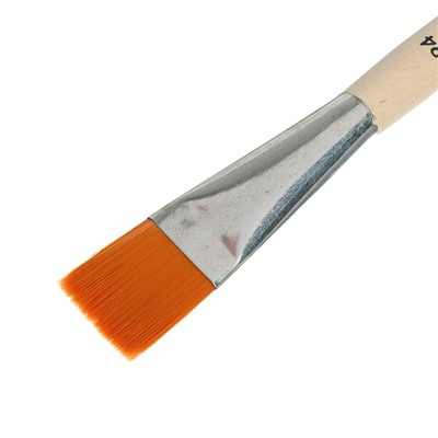 Кисть Синтетика Плоская №24 (ширина обоймы 24 мм; длина волоса 22 мм), деревянная ручка, Calligrata