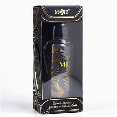 Бутылочка для кормления «M&B» классическая, с ручками, 250 мл, Золотая коллекция