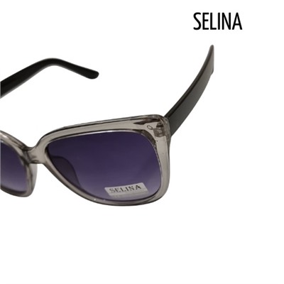 Очки солнцезащитные женские SELINA, серые, 54959-2820, арт.354.295