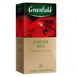 Чай травяной Гринфилд  Ginger Red фруктовый чай в пакетиках, 25 шт