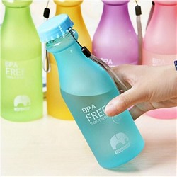 Матовая эко бутылка «BPA Free» 0,55мл оптом