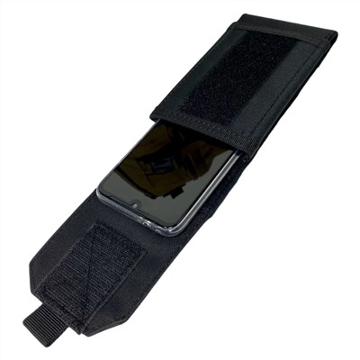 Универсальный чехол для смартфонов до 7 дюймов (Черный) - Материал чехла - высокопрочная нейлоновая водоотталкивающая ткань плотностью 1000Den. Габариты - 160 х 100 х 30 мм. Вес - 92 г.№303