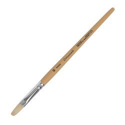 Кисть Щетина плоская, HANA Сочиняй № 10 (длина волоса 20 мм), короткая ручка матовая