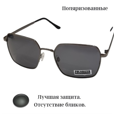 Солнцезащитные очки, поляризованные, тёмно-серые, 54123-1030, арт.354.327