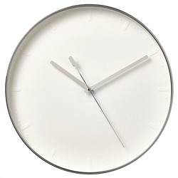 MALLHOPPA МАЛЛХОППА, Настенные часы, серебристый, 35 см