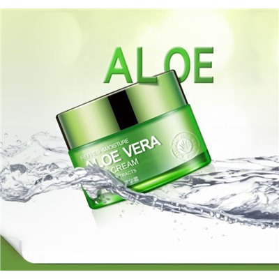 SALE! Освежающий и увлажняющий крем-гель для лица и шеи Aloe Vera, 50 гр.