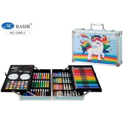 Набор для детского творчества Кейс с замочками "Единорог" (145 предметов) МС-5389 Basir