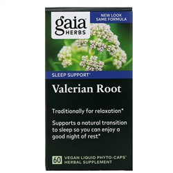 Gaia Herbs, Корень валерианы, 60 веганских капсул Liquid Phyto-Caps
