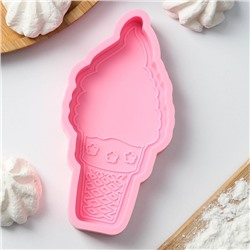 Молд «Мороженка», 15×7,5×2 см, цвет розовый