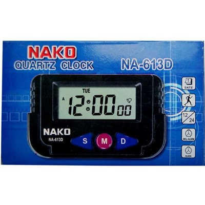 Часы автомобильные NAKO с секундомером оптом
