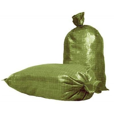 Зелёный полипропиленовый мешок для строительного мусора 90х130 см, 4 шт/уп, Акция!