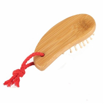 SALE! Бамбуковая массажная расческа для волос на мягкой подушке, 1 шт.
