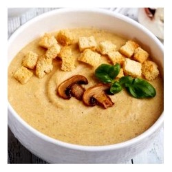 Крем-суп грибной с гренками (1 порция)