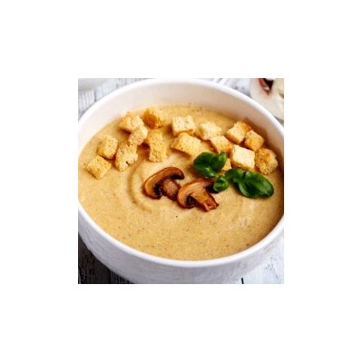 Крем-суп грибной с гренками (1 порция)