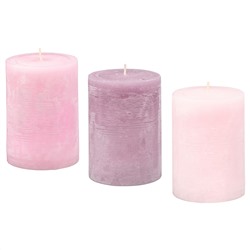 LUGGA ЛУГГА, Формовая свеча, ароматическая, Цветение розовый, 10 см