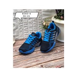 Женские кроссовки 8046-4 черно-синие