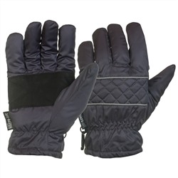 Непродуваемые перчатки с черными вставками на ладонях для спецоперации   - супертеплая модель повышенной износостойкости №104