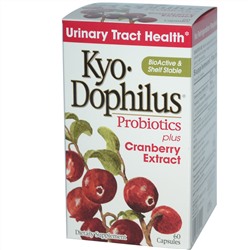Kyolic, Kyo-Dophilus, пробиотики с экстрактом клюквы, 60 капсул