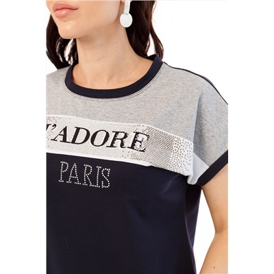 Костюм "J'ADORE Paris" (темно-синий) К2288