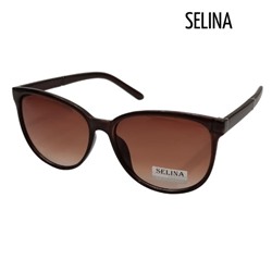 Очки солнцезащитные женские SELINA, коричневые, 54959-2815, арт.354.283