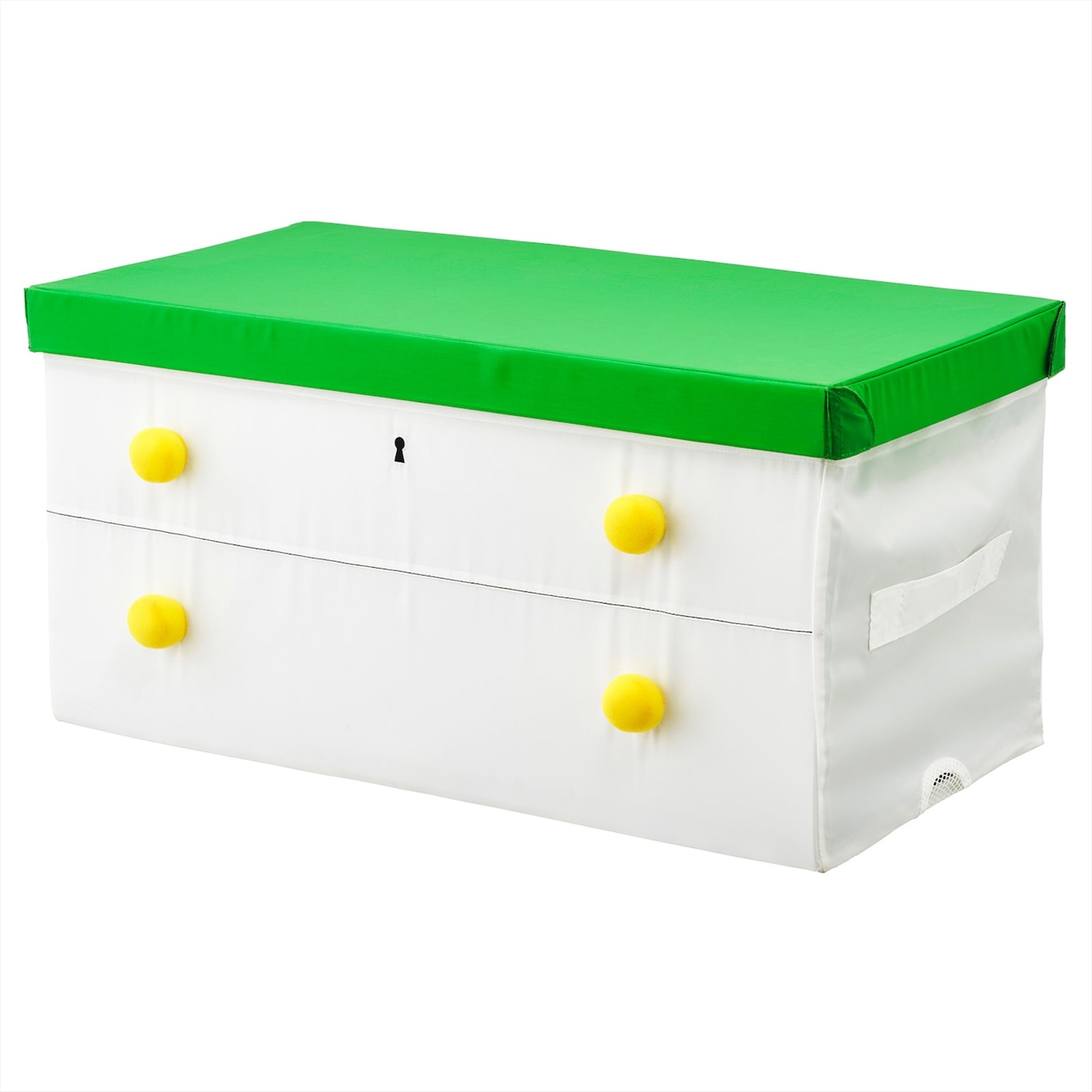 Flyttbar ФЛЮТТБАР коробка с крышкой, зеленый/белый79x42x41 см
