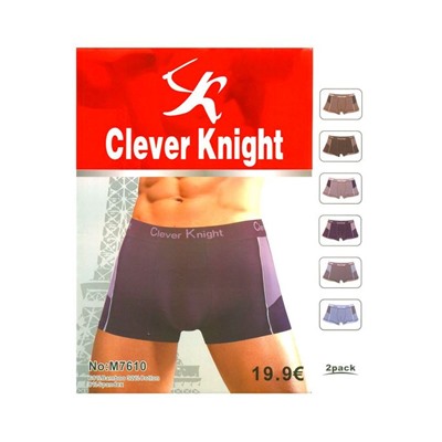Трусы-боксеры мужские "Clever Knight", 2 шт, арт.7610