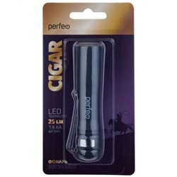 Фонарь "Cigar" 0,5Вт-LED, черный  25LM, 1хАА, 1 режим PF_C3016 Perfeo