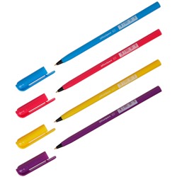 Ручка шариковая OfficeSpace LC-Eclat синяя, 0,7мм, корпус ассорти (3шт.)