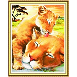 Львенок с мамой