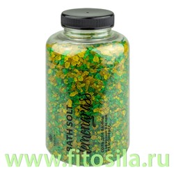 Соль для ванны в банке с эфирным маслом Лемонграсс 500гр ± 30г (Lemongrass) Fabrik Cosmetology
