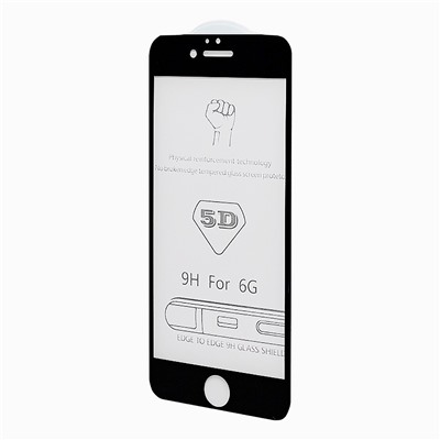 Защитное стекло Full Screen 3D Flat для "Apple iPhone 6/iPhone 6S" (black) (тех.уп.)