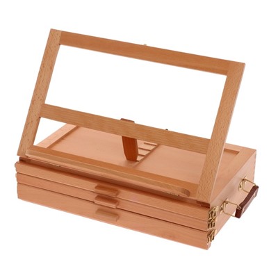 Ящик-органайзер для пастели 420 х 280 х 125(325) мм , 3 уровня, БУК, "Гамма"