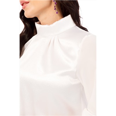 Блуза "Шанель" (белый жаккард) Б2296