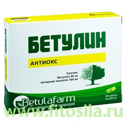 Бетулин Антиокс №30 капс.200 мг.БАД