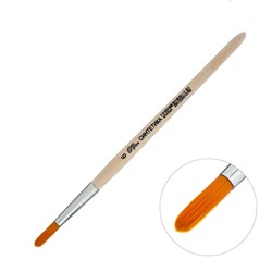 Кисть Синтетика Круглая № 6 (диаметр обоймы 6 мм; длина волоса 22 мм), деревянная ручка, Calligrata